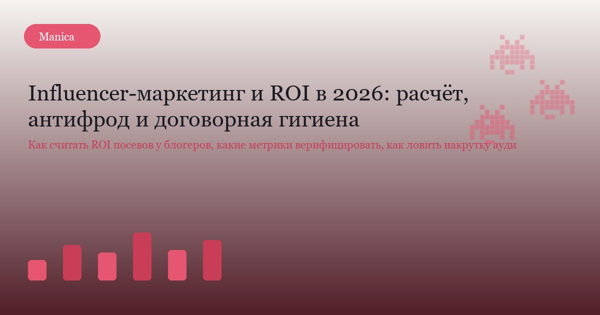 Influencer-маркетинг и ROI в 2026: расчёт, антифрод и договорная гигиена